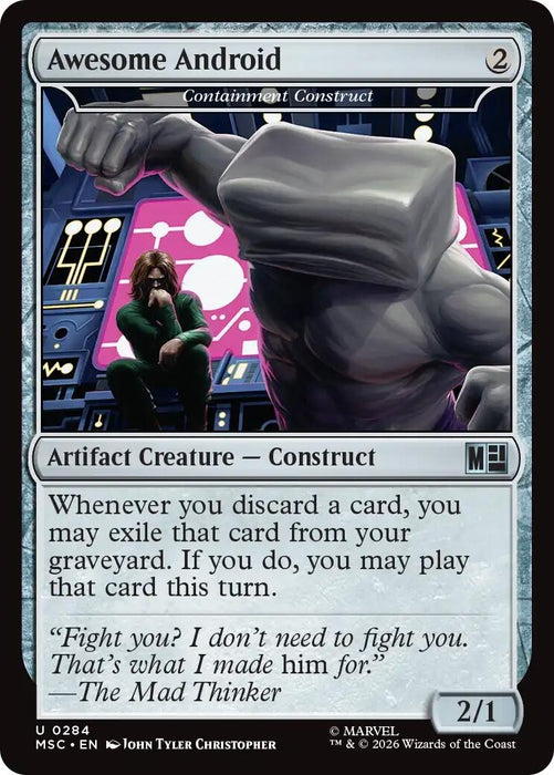 Image for Awesome Android - Containment Construct (Surge Foil) (284) [Commander: Marvel Super Heroes] - Magic: The Gathering