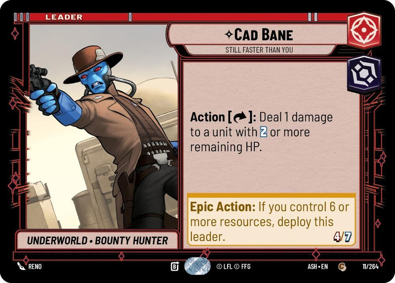 Image for Cad Bane - Still Faster Than You (11/264) [Ashes of the Empire] {ASH} - Star Wars: Unlimited