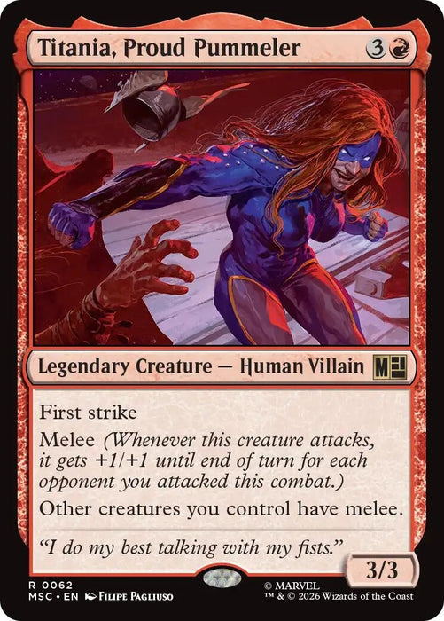 Image for Titania, Proud Pummeler (62) [Commander: Marvel Super Heroes] - Magic: The Gathering