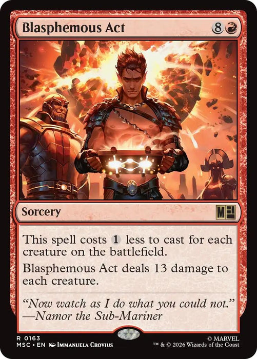 Image for Blasphemous Act (163) [Commander: Marvel Super Heroes] - Magic: The Gathering