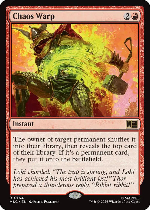 Image for Chaos Warp (164) [Commander: Marvel Super Heroes] - Magic: The Gathering
