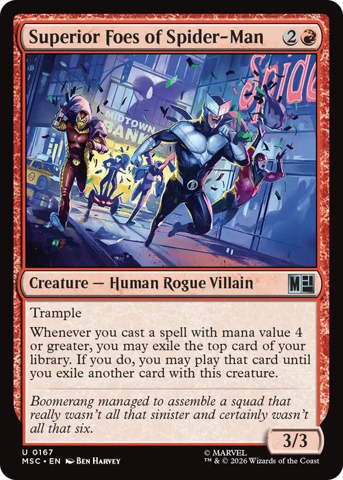Image for Superior Foes of Spider-Man (Surge Foil) (167) [Commander: Marvel Super Heroes] - Magic: The Gathering