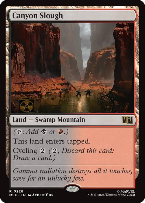 Image for Canyon Slough (228) [Commander: Marvel Super Heroes] - Magic: The Gathering