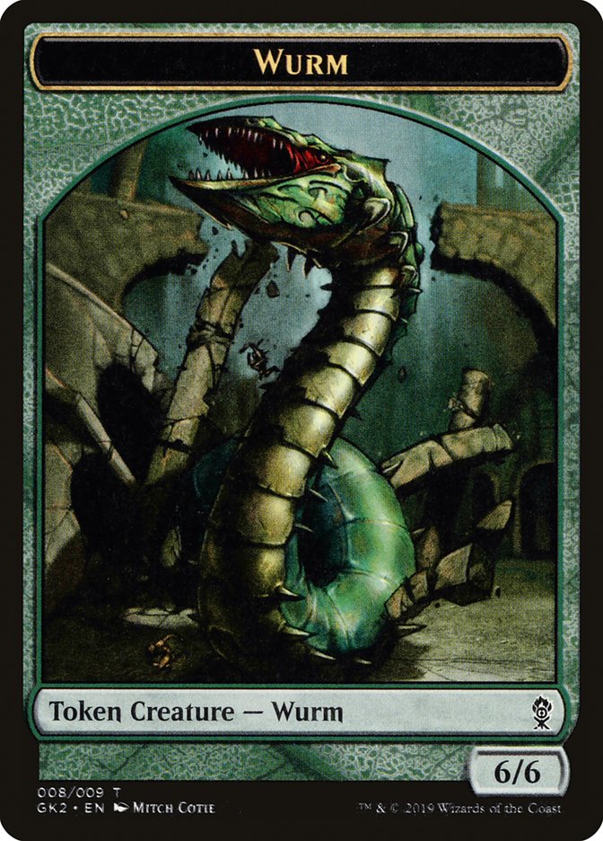 Saproling // Wurm Double-Sided Token (7 // 8) [Ravnica Allegiance: Guild Kits]