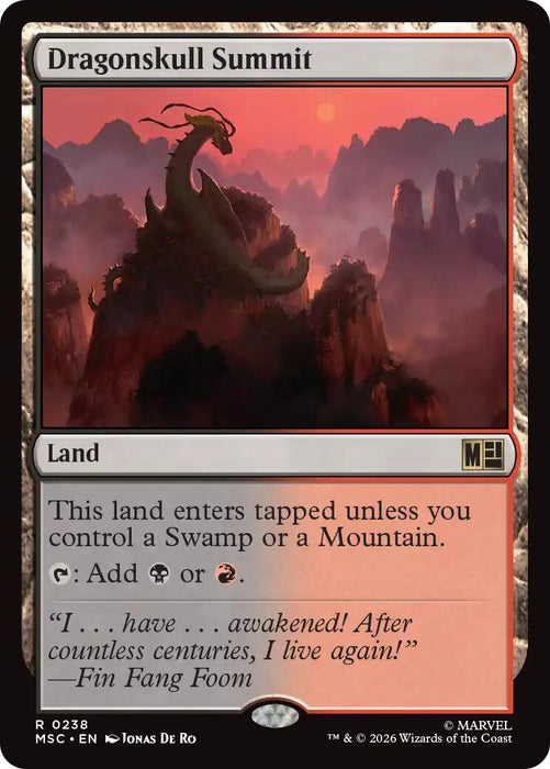 Image for Dragonskull Summit (Surge Foil) (238) [Commander: Marvel Super Heroes] - Magic: The Gathering