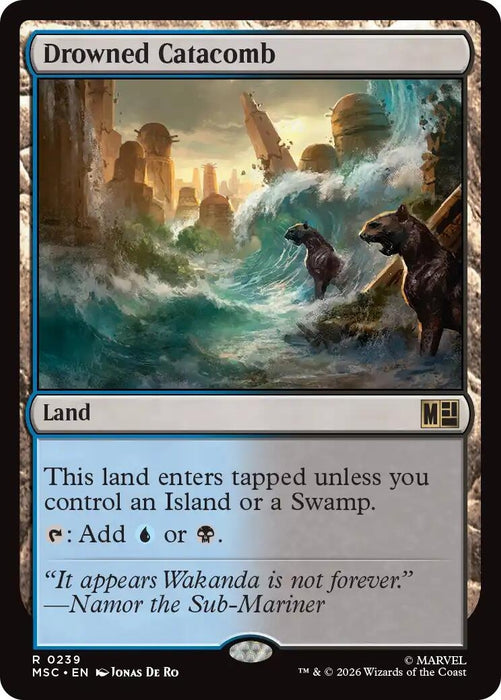 Image for Drowned Catacomb (239) [Commander: Marvel Super Heroes] - Magic: The Gathering