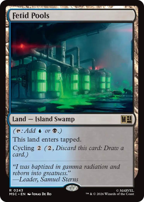 Image for Fetid Pools (Surge Foil) (243) [Commander: Marvel Super Heroes] - Magic: The Gathering