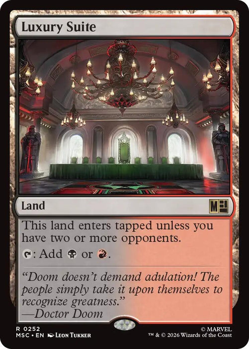Image for Luxury Suite (Surge Foil) (252) [Commander: Marvel Super Heroes] - Magic: The Gathering