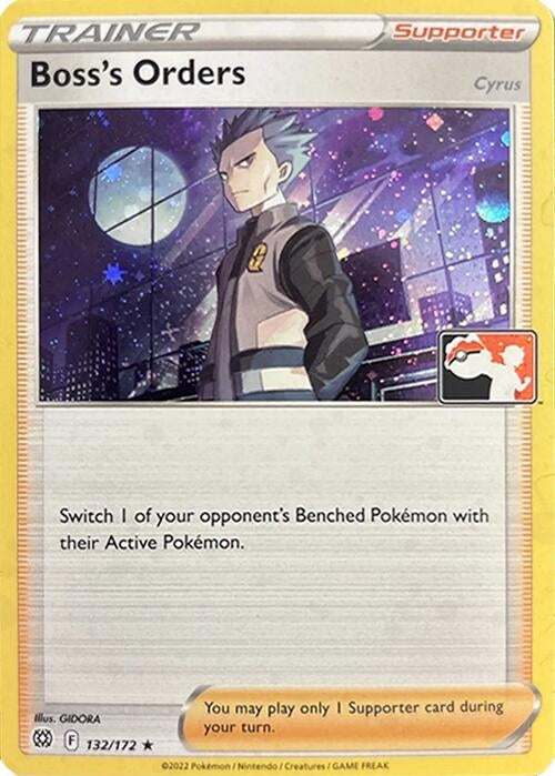 Image for Boss's Orders [Cyrus] - 132/172 (Cosmos Holo) (132/172) [Prize Pack Series Cards] - Pokemon