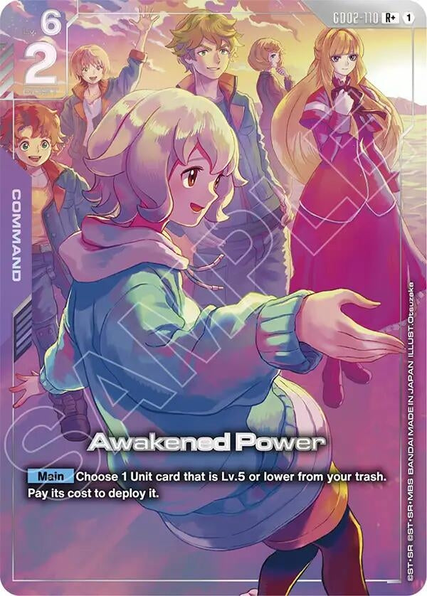 Image for Awakened Power (R+)  (Premium Accessory Set - Mobile Suit Gundam: Iron-Blooded Orphans) (GD02-110) [Gundam Promotional Cards] {GCG-PR} - Gundam Card Game