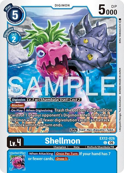 Image for Shellmon (EX12-026 C) [Digital World Shambala] {EX-12} - Digimon Card Game