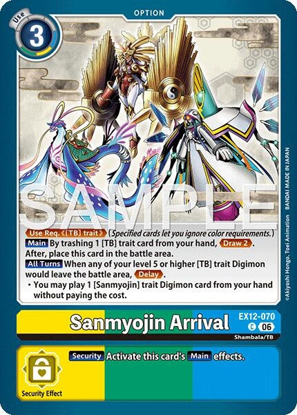 Image for Sanmyojin Arrival (EX12-070 C) [Digital World Shambala] {EX-12} - Digimon Card Game