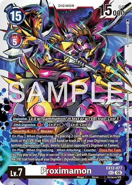 Image for Proximamon (EX12-077 SEC) [Digital World Shambala] {EX-12} - Digimon Card Game