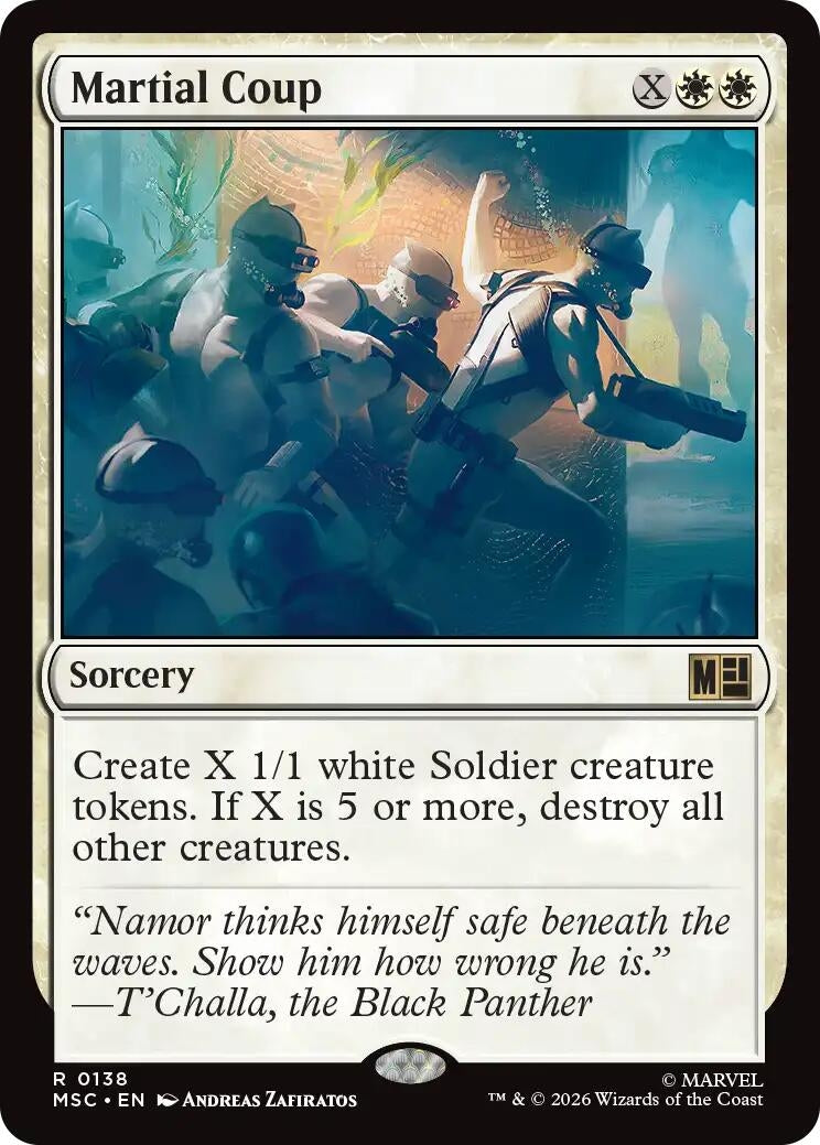 Image for Martial Coup (138) [Commander: Marvel Super Heroes] - Magic: The Gathering