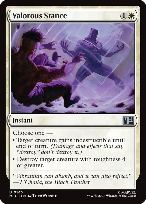 Image for Valorous Stance (145) [Commander: Marvel Super Heroes] - Magic: The Gathering
