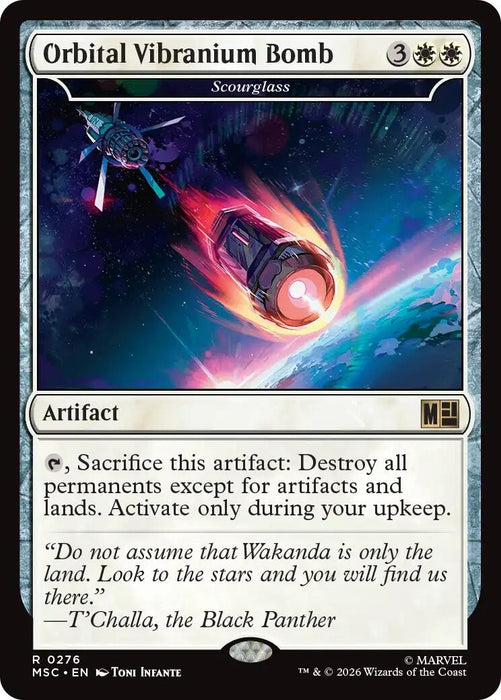 Image for Orbital Vibranium Bomb - Scourglass (276) [Commander: Marvel Super Heroes] - Magic: The Gathering