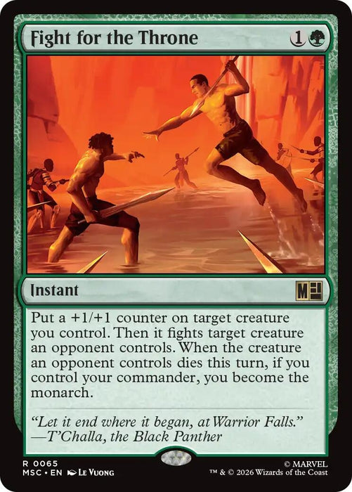 Image for Fight for the Throne (65) [Commander: Marvel Super Heroes] - Magic: The Gathering