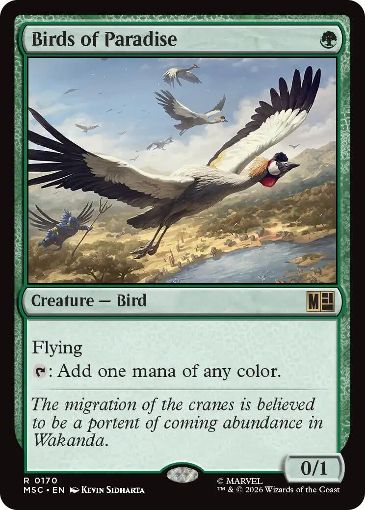 Image for Birds of Paradise (170) [Commander: Marvel Super Heroes] - Magic: The Gathering