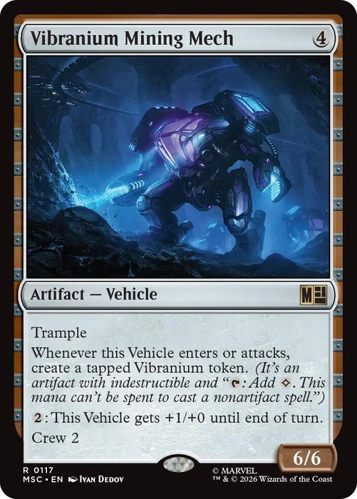 Image for Vibranium Mining Mech (117) [Commander: Marvel Super Heroes] - Magic: The Gathering