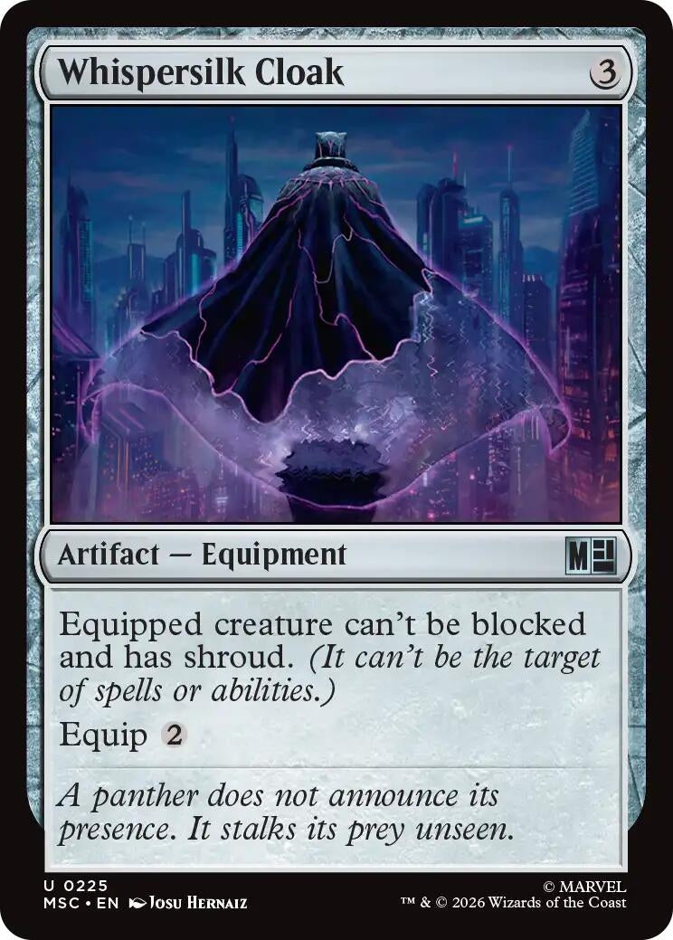 Image for Whispersilk Cloak (225) [Commander: Marvel Super Heroes] - Magic: The Gathering