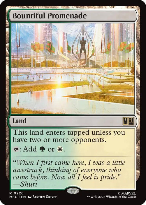 Image for Bountiful Promenade (226) [Commander: Marvel Super Heroes] - Magic: The Gathering