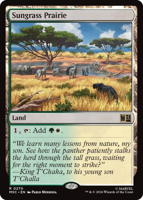 Image for Sungrass Prairie (270) [Commander: Marvel Super Heroes] - Magic: The Gathering