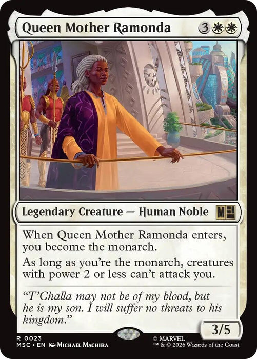 Image for Queen Mother Ramonda (Surge Foil) (23) [Commander: Marvel Super Heroes] - Magic: The Gathering
