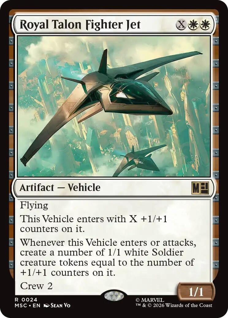Image for Royal Talon Fighter Jet (Surge Foil) (24) [Commander: Marvel Super Heroes] - Magic: The Gathering
