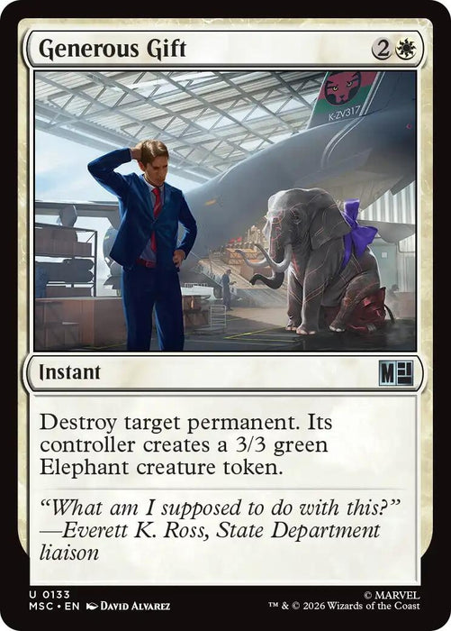 Image for Generous Gift (Surge Foil) (133) [Commander: Marvel Super Heroes] - Magic: The Gathering