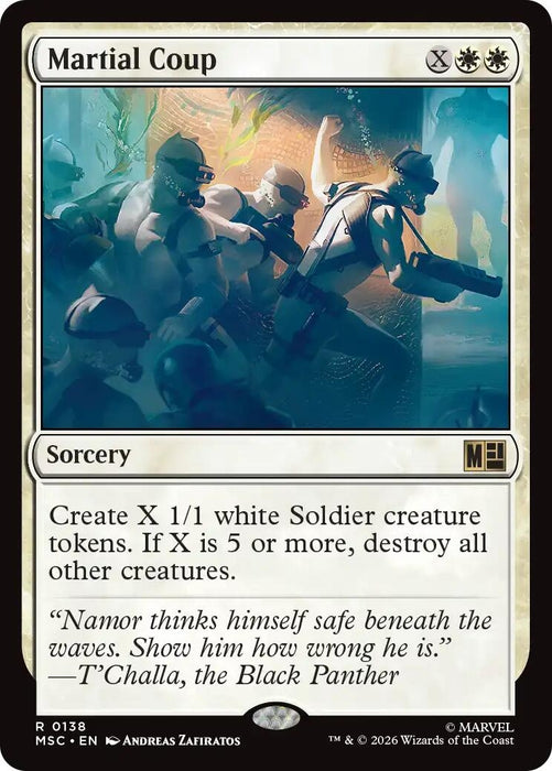 Image for Martial Coup (Surge Foil) (138) [Commander: Marvel Super Heroes] - Magic: The Gathering
