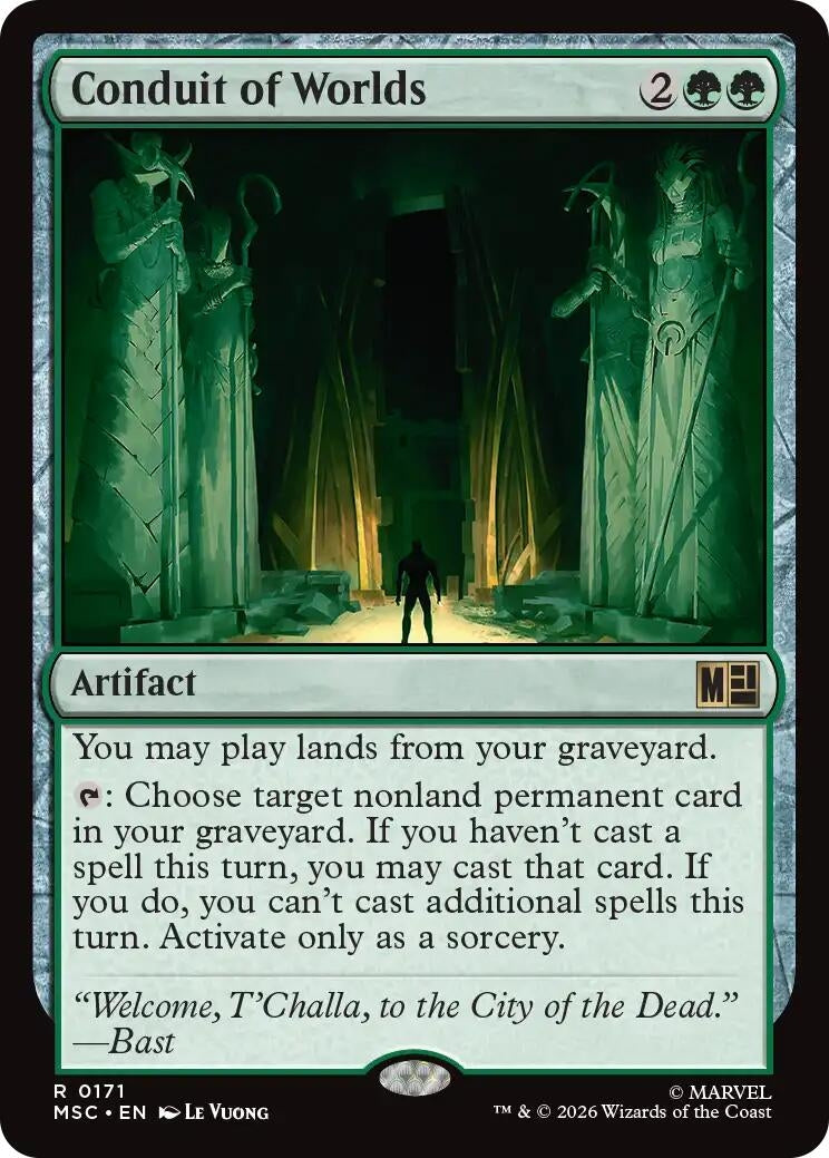 Image for Conduit of Worlds (Surge Foil) (171) [Commander: Marvel Super Heroes] - Magic: The Gathering