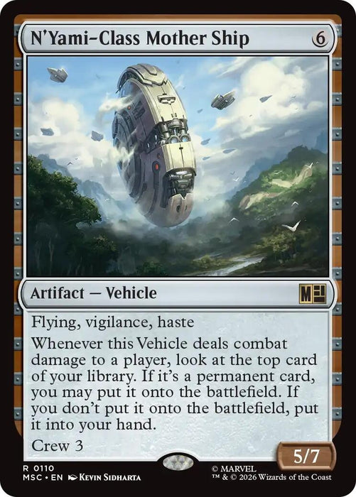 Image for N'Yami-Class Mother Ship (Surge Foil) (110) [Commander: Marvel Super Heroes] - Magic: The Gathering