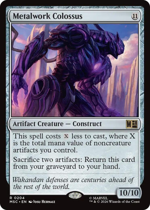 Image for Metalwork Colossus (Surge Foil) (204) [Commander: Marvel Super Heroes] - Magic: The Gathering