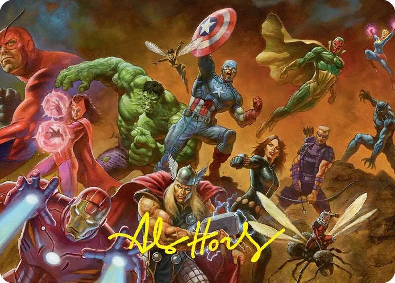 Image for Avengers Assemble! Art Card (Gold-Stamped Signature) (1) [Art Series: Marvel Super Heroes] {AAMSH} - Magic: The Gathering