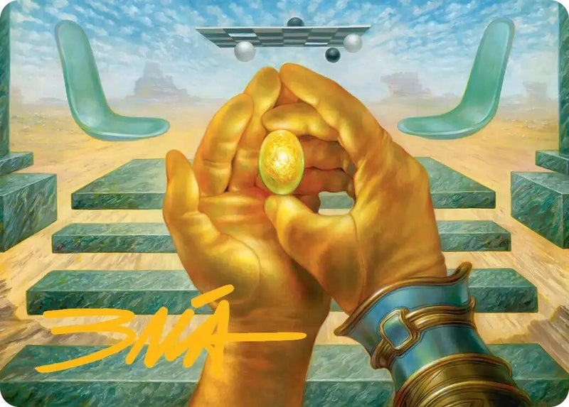 Image for The Mind Stone Art Card (Gold-Stamped Signature) (3) [Art Series: Marvel Super Heroes] {AAMSH} - Magic: The Gathering
