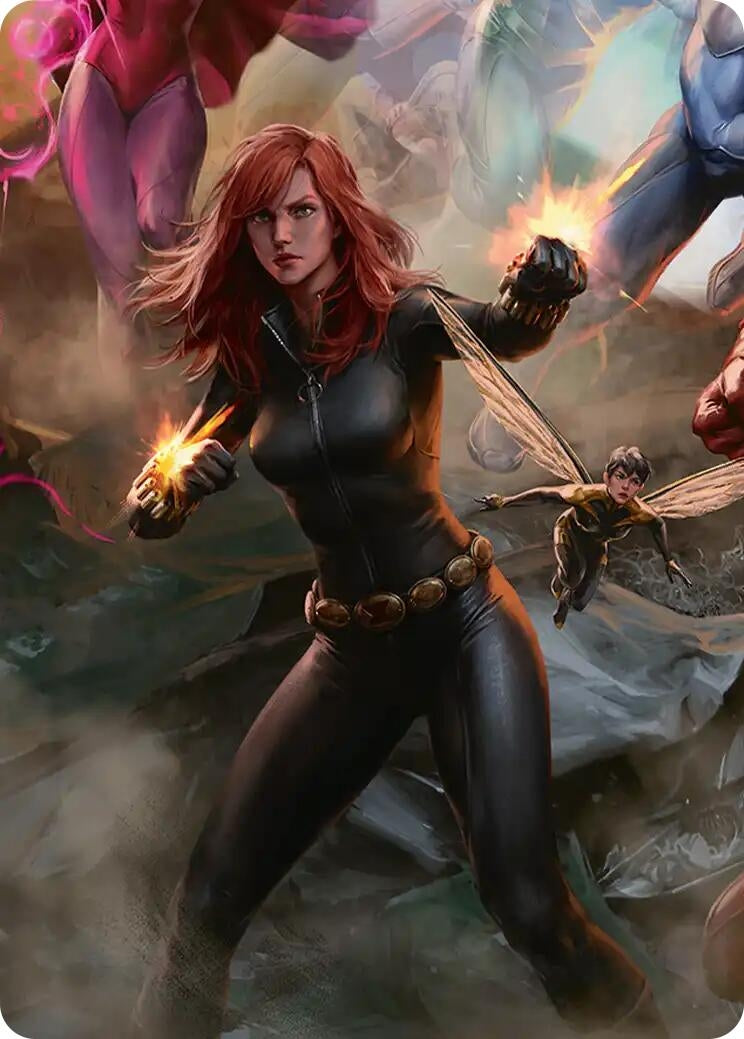 Image for Black Widow, Intel Expert Art Card (4) [Art Series: Marvel Super Heroes] {AAMSH} - Magic: The Gathering