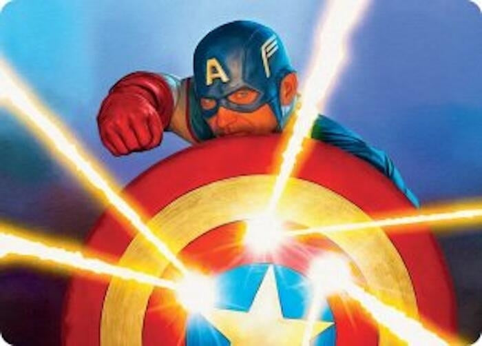 Image for Captain's Defense Art Card (41) [Art Series: Marvel Super Heroes] {AAMSH} - Magic: The Gathering