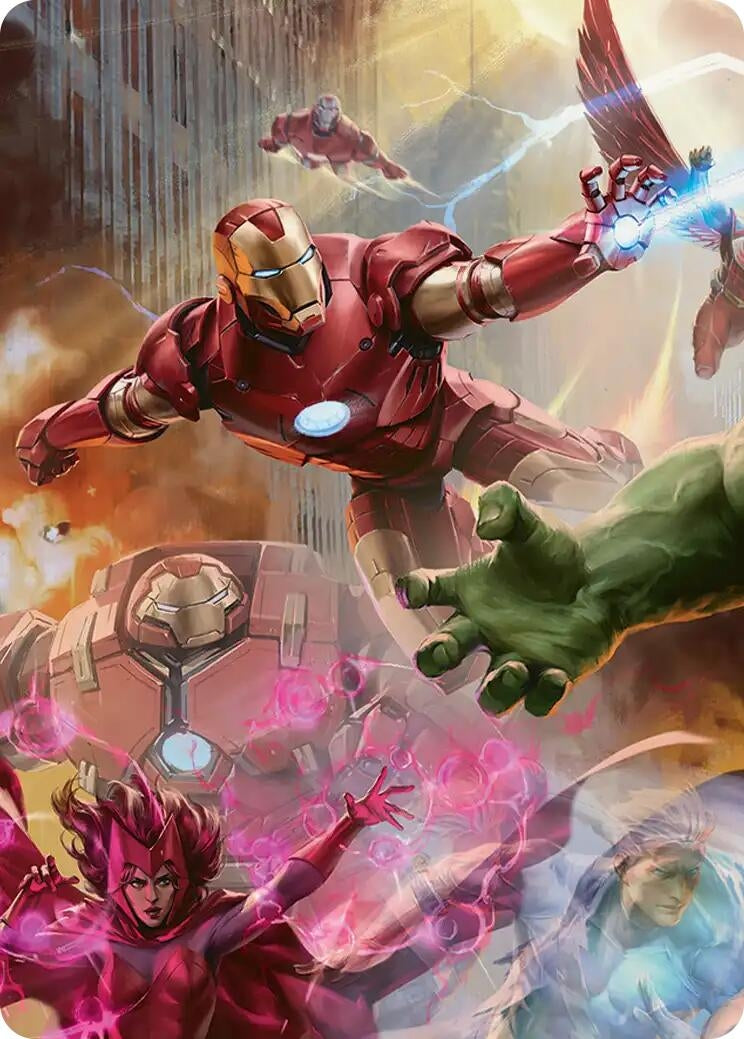 Image for Iron Man, Futurist Paragon Art Card (1) [Art Series: Marvel Super Heroes] {AAMSH} - Magic: The Gathering