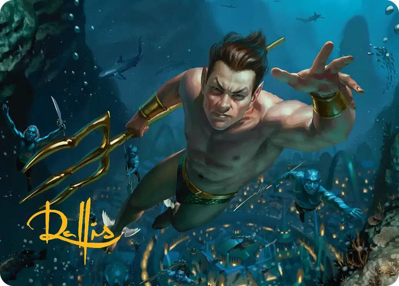 Image for Namor the Sub-Mariner Art Card (Gold-Stamped Signature) (6) [Art Series: Marvel Super Heroes] {AAMSH} - Magic: The Gathering