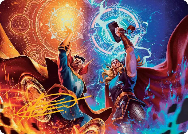 Image for We Say Thee Nay! Art Card (Gold-Stamped Signature) (7) [Art Series: Marvel Super Heroes] {AAMSH} - Magic: The Gathering