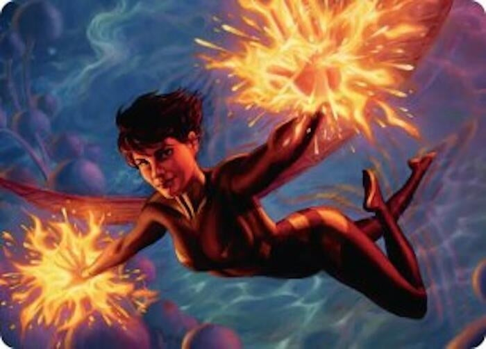 Image for The Wasp, Winsome Avenger Art Card (32) [Art Series: Marvel Super Heroes] {AAMSH} - Magic: The Gathering