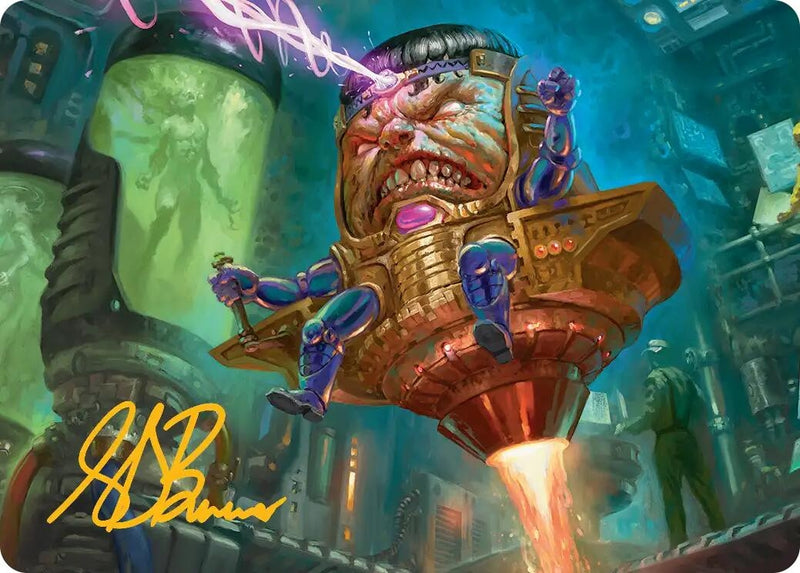 Image for M.O.D.O.K. Art Card (Gold-Stamped Signature) (9) [Art Series: Marvel Super Heroes] {AAMSH} - Magic: The Gathering