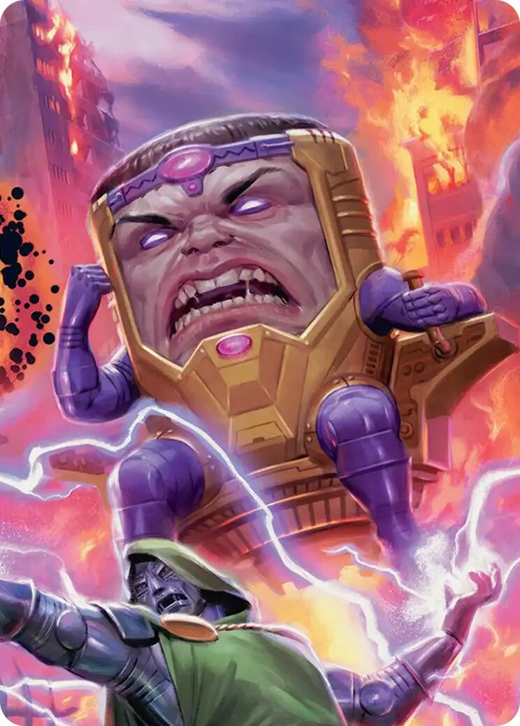 Image for M.O.D.O.K., Evil Intellect Art Card (9) [Art Series: Marvel Super Heroes] {AAMSH} - Magic: The Gathering