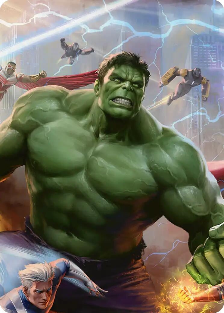 Image for Hulk, Always Angry Art Card (2) [Art Series: Marvel Super Heroes] {AAMSH} - Magic: The Gathering