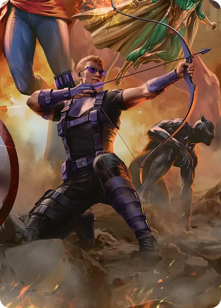 Image for Hawkeye, Trick Shot Art Card (6) [Art Series: Marvel Super Heroes] {AAMSH} - Magic: The Gathering