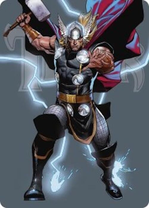 Image for Thor, God of Thunder Art Card (26) [Art Series: Marvel Super Heroes] {AAMSH} - Magic: The Gathering