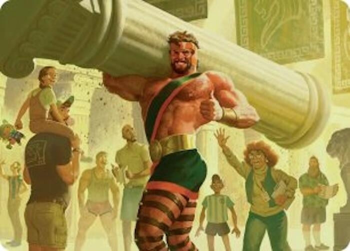 Image for Hercules, Prince of Power Art Card (13) [Art Series: Marvel Super Heroes] {AAMSH} - Magic: The Gathering