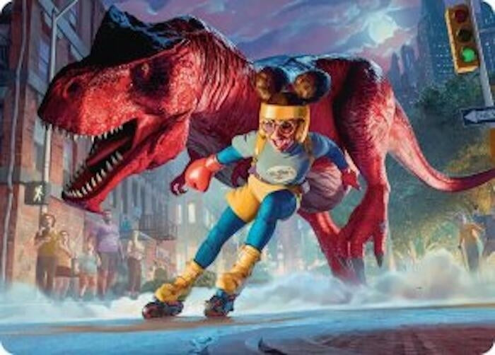 Image for Moon Girl and Devil Dinosaur Art Card (14) [Art Series: Marvel Super Heroes] {AAMSH} - Magic: The Gathering
