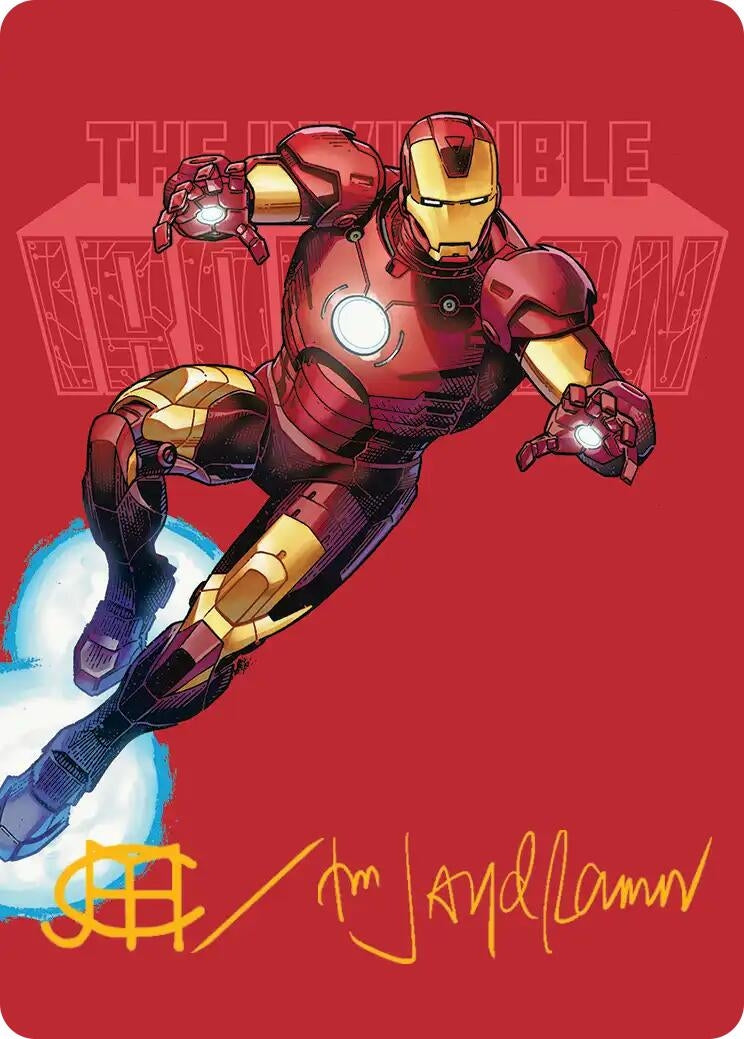 Image for The Invincible Iron Man Art Card (Gold-Stamped Signature) (29) [Art Series: Marvel Super Heroes] {AAMSH} - Magic: The Gathering