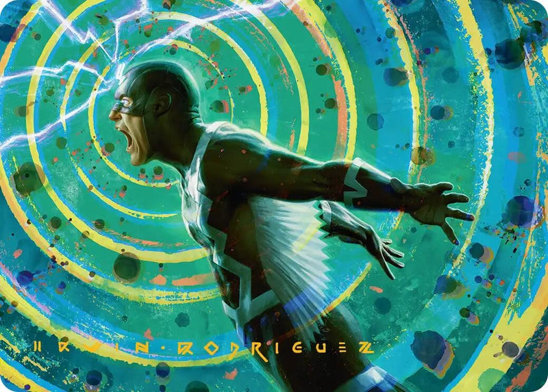 Image for Black Bolt, Inhuman King Art Card (Gold-Stamped Signature) (35) [Art Series: Marvel Super Heroes] {AAMSH} - Magic: The Gathering